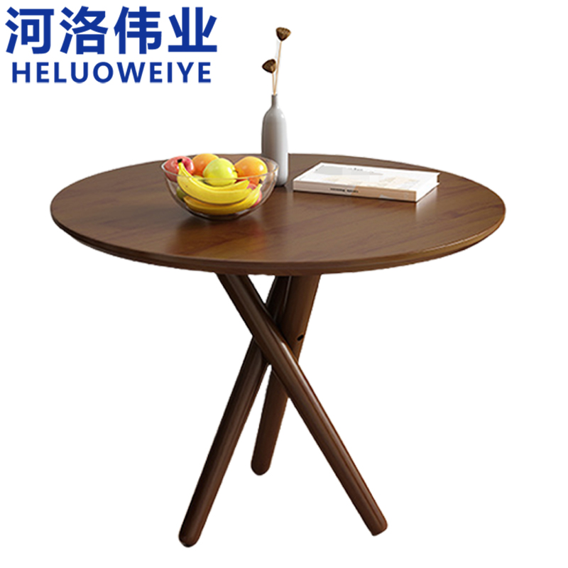 河洛伟业接待桌实木张高清大图