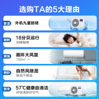 科龙(KELON)1.5匹变频国标新能效 挂机空调 家用冷暖 自清洁外机防锈KFR-35GW/QBA3a(1V01)
