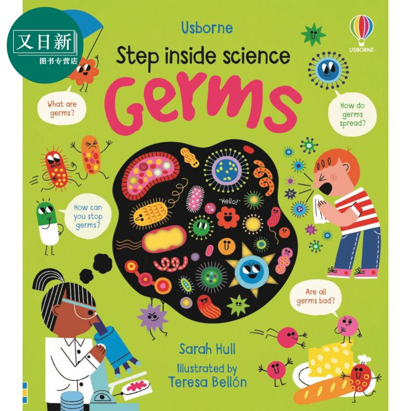 inside science germs 走进科学病菌 英文原版儿童绘本 科普图书 6到9