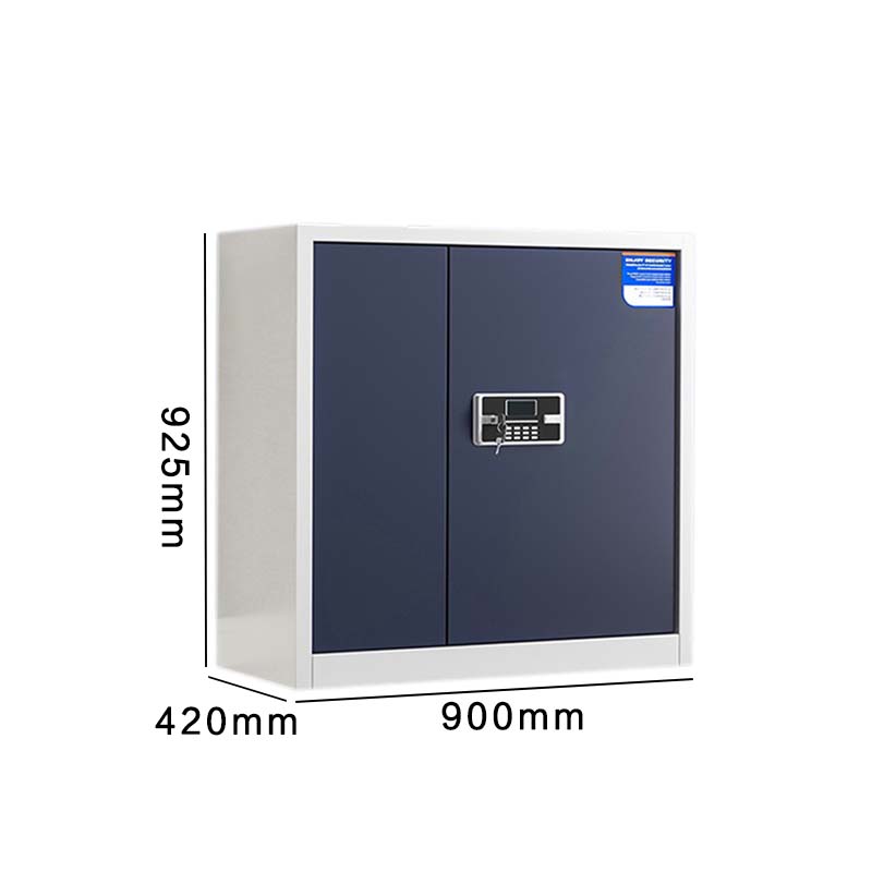 湘渭保密柜财务档案柜文件柜办公室资料储物柜保险柜矮柜白灰-电子密码锁高清大图