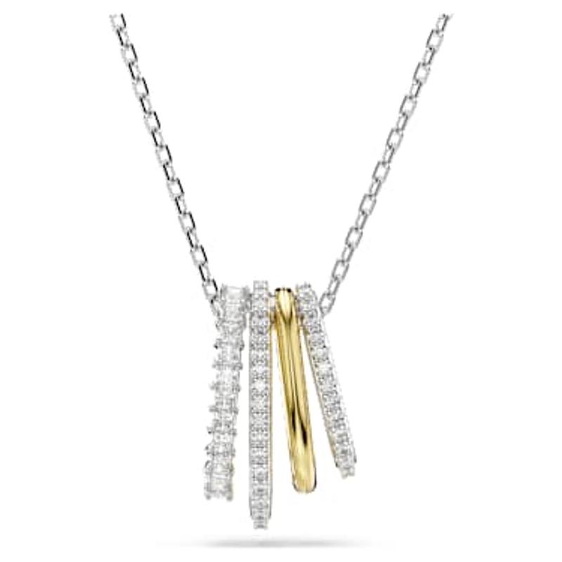 Swarovski女士精致轻奢饰品 Hyperbola 双曲线圆环吊坠时尚百搭优雅项链高清大图