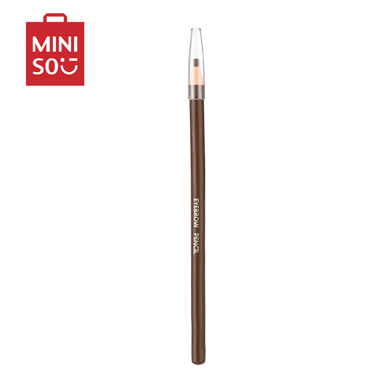 名创优品(miniso) 自然拉线眉笔 不用削笔正品防水防汗[棕色]