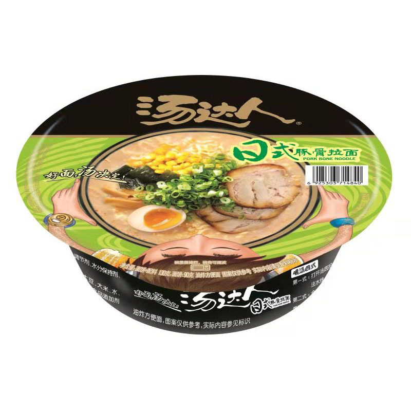 统一汤达人日式豚骨碗面*125g*5*12碗