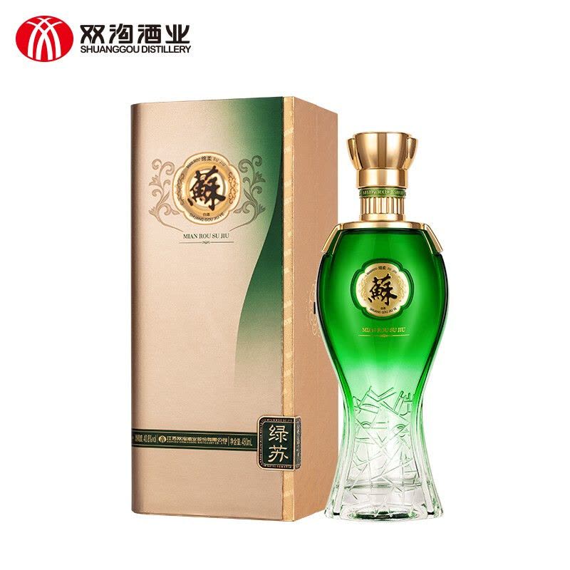双沟 苏酒绿苏 浓香型白酒 40.8度 480ml 单瓶装图片