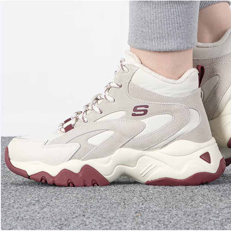 斯凯奇女款休闲熊猫鞋加绒167595/BURG-5.5双高清大图