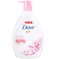 多芬滋养美肤沐浴乳樱花甜香720ml爽肤保湿补水持久留香沐浴露 2瓶装(XF)