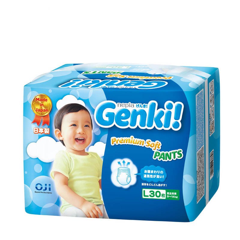 妮飘 Genki更祺婴儿宝宝拉拉裤小内裤 L码30片
