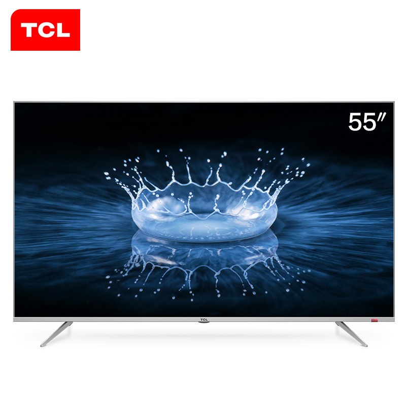 TCL 55A860U 55英寸4K全面屏 金属超薄超高清人工智能 网络平板液晶电视机