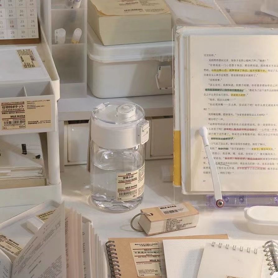 MUJI 共聚酯 便携水杯 高颜值 透明 350ml高清大图