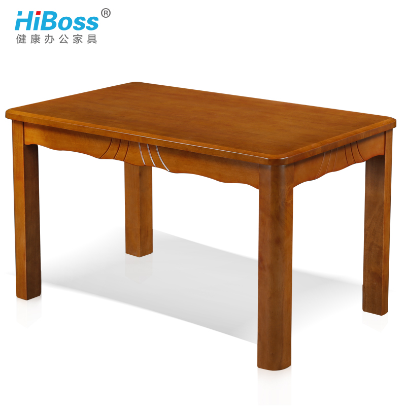 HiBoss桌椅组合橡木餐桌实木餐桌椅长方形饭桌餐桌实木餐桌高清大图