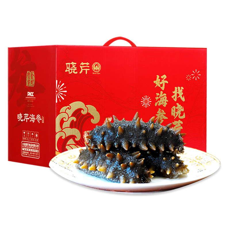 晓芹 大连即食海参 1500g 24-30只 辽刺参 海鲜水产高清大图