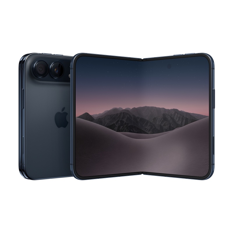 iPhone Duo 折叠屏手机 512GB 夜空色 7.6英寸内屏 A20 Pro 侧边指纹
