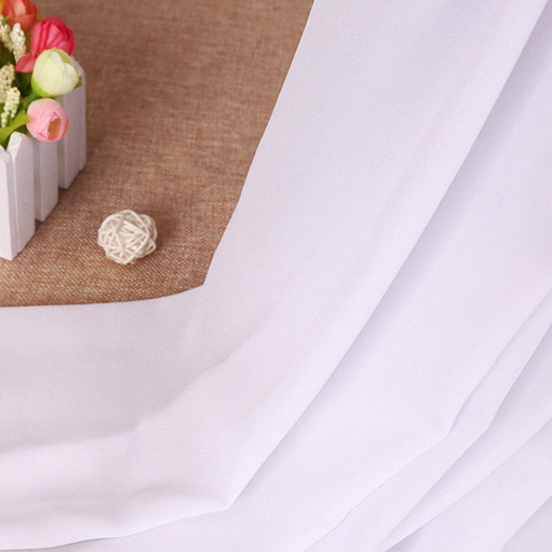 雪纺布料服装连衣裙纱质衣服麻布料垂感不透面料-珍珠雪纺本白1米价