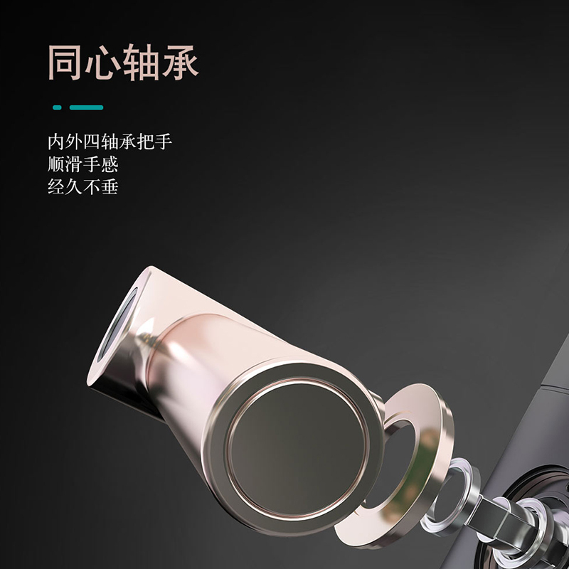 西门子指纹锁 智能门锁家用防盗门锁密码锁电子锁 C321 C级锁双核 香槟金