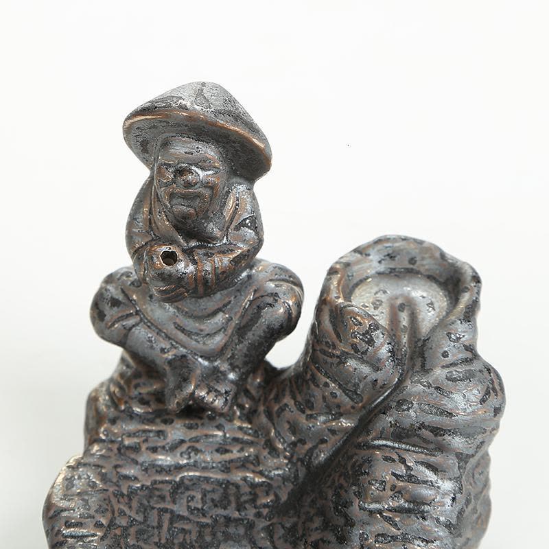 美帮汇茶道香炉 香炉 卧式檀香熏香炉陶瓷 创意礼品摆件 老翁垂钓图片