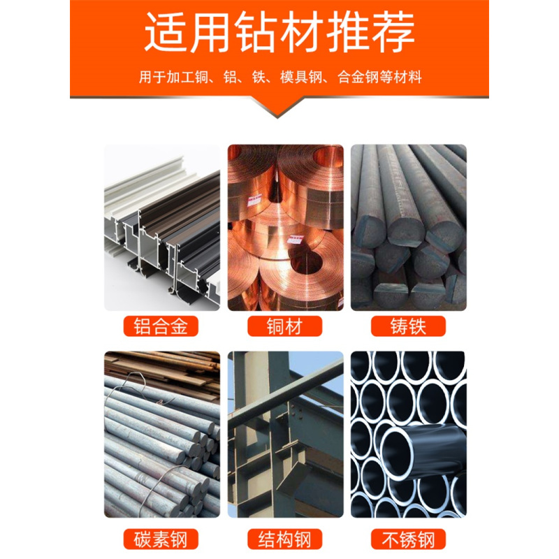 迅众 手电钻丝锥丝攻大全六角柄先端机用直槽攻丝电动钻头丝锥