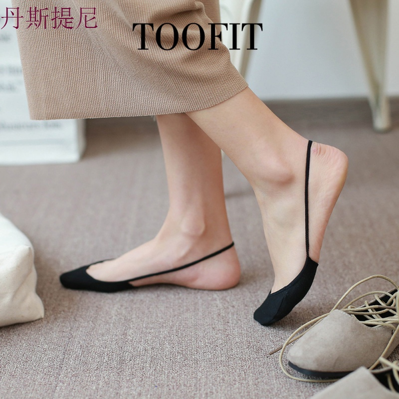 半掌袜女带无跟隐形船袜夏季薄棉短袜浅口前掌袜半截高跟鞋袜子