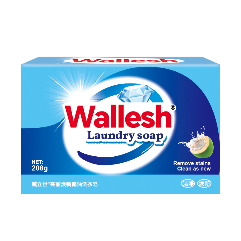 威立世(wallesh) 亮丽焕新椰油洗衣皂 208g