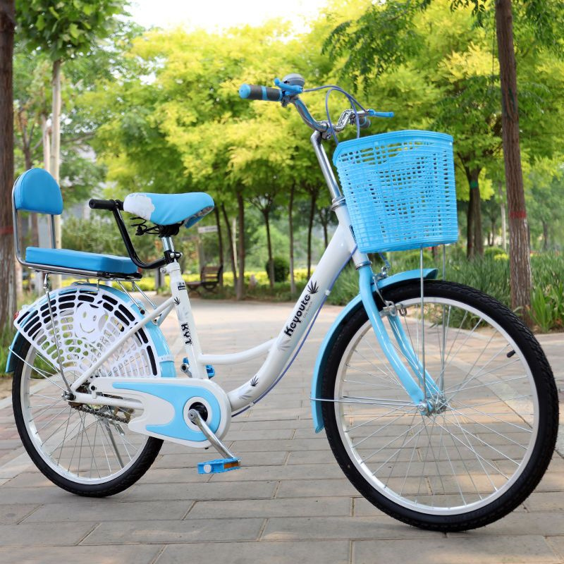 自行车女式24寸22寸通勤单车城市代步轻便成人男女学生淑女单速车