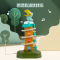 婴侍卫 鹦鹉轨道转转乐 滚珠滑梯电动玩具 A322-89