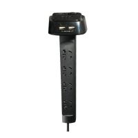 (DT)公牛(bull) 五插位 双USB 1.8米桌洞插接线板 GN-U2050(X) (单位:个)
