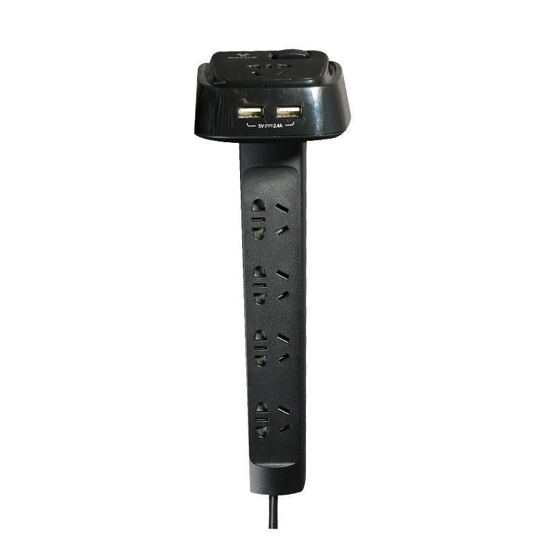 (DT)公牛(bull) 五插位 双USB 1.8米桌洞插接线板 GN-U2050(X) (单位:个)