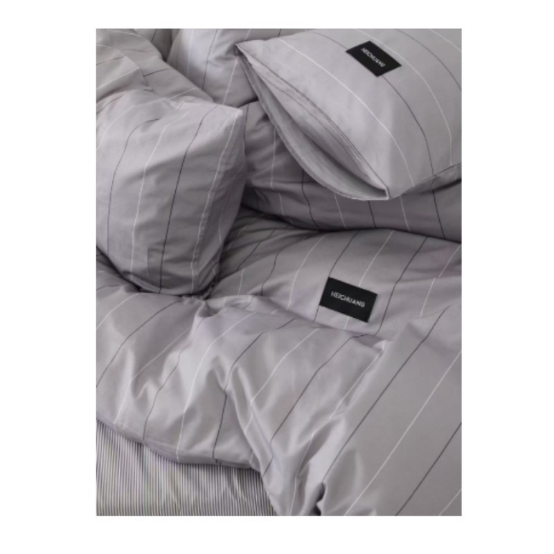 名都丽人 MDLR-A03 180*240cm 纯棉三件套 (计价单位:套)灰色高清大图