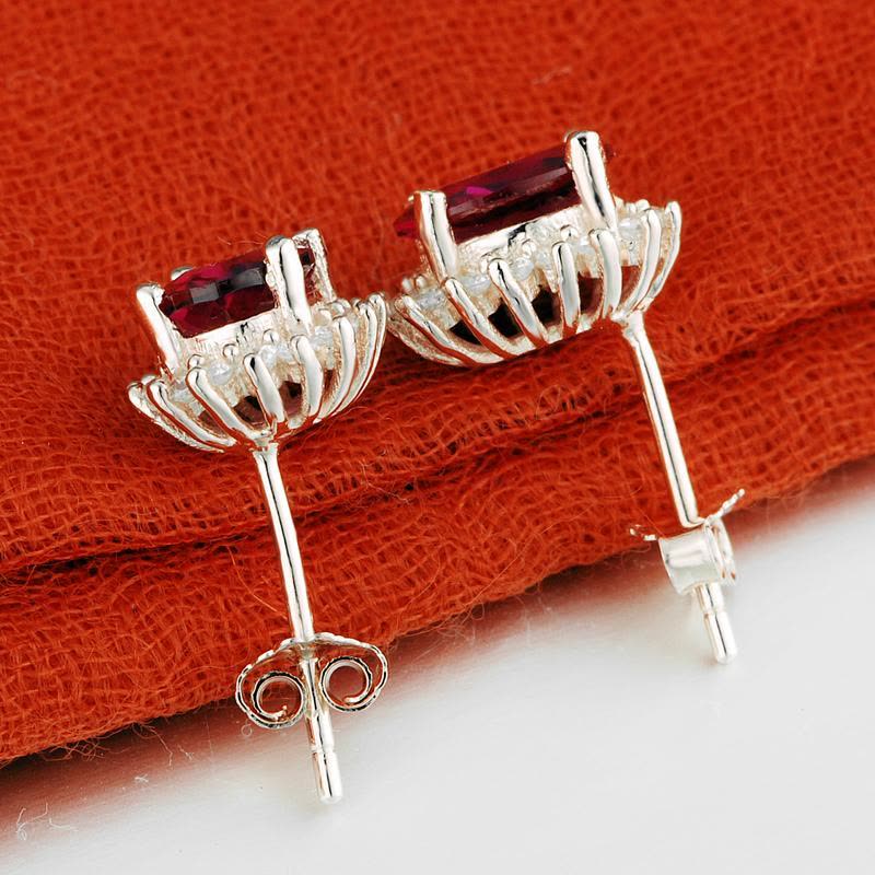 仿红刚玉 爱的海誓 浪漫耳钉 高贵 女 3004038-05送女朋友七夕情人节礼物图片