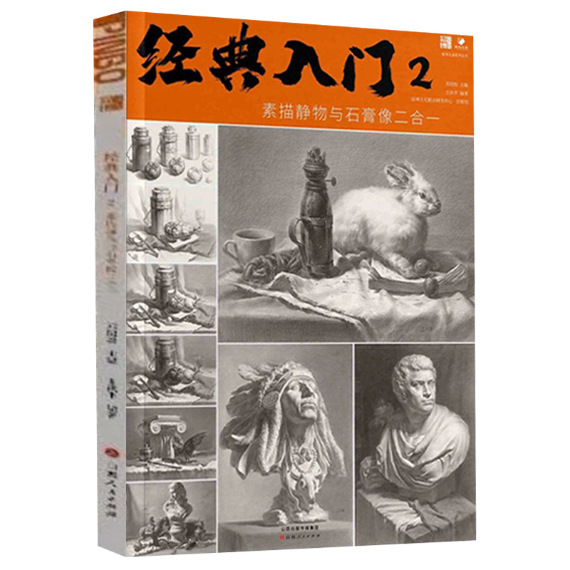 [正版]经典入门2素描静物与石膏像二合一 2023品博文化王洪平高清大图