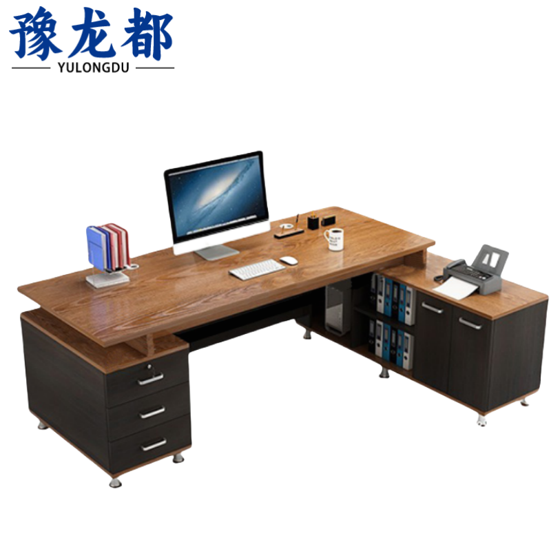 豫龙都双柜桌胡桃色张高清大图