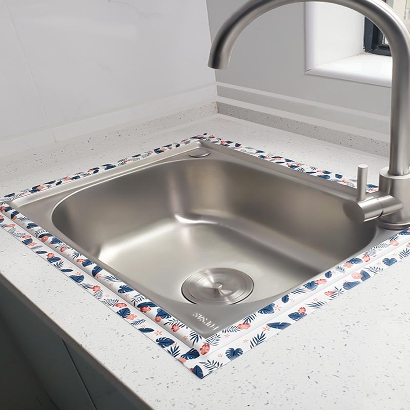 古达厨房水槽洗碗池洗菜盆洗手盆台面水池边缘防霉条美缝防油防水贴纸