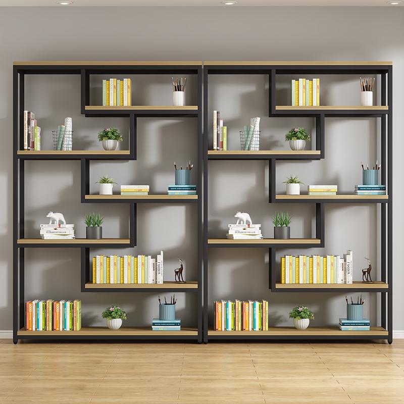 铁艺书架创意搁板隔断置物架落地工业风多层屏风定制 私人定做 参数