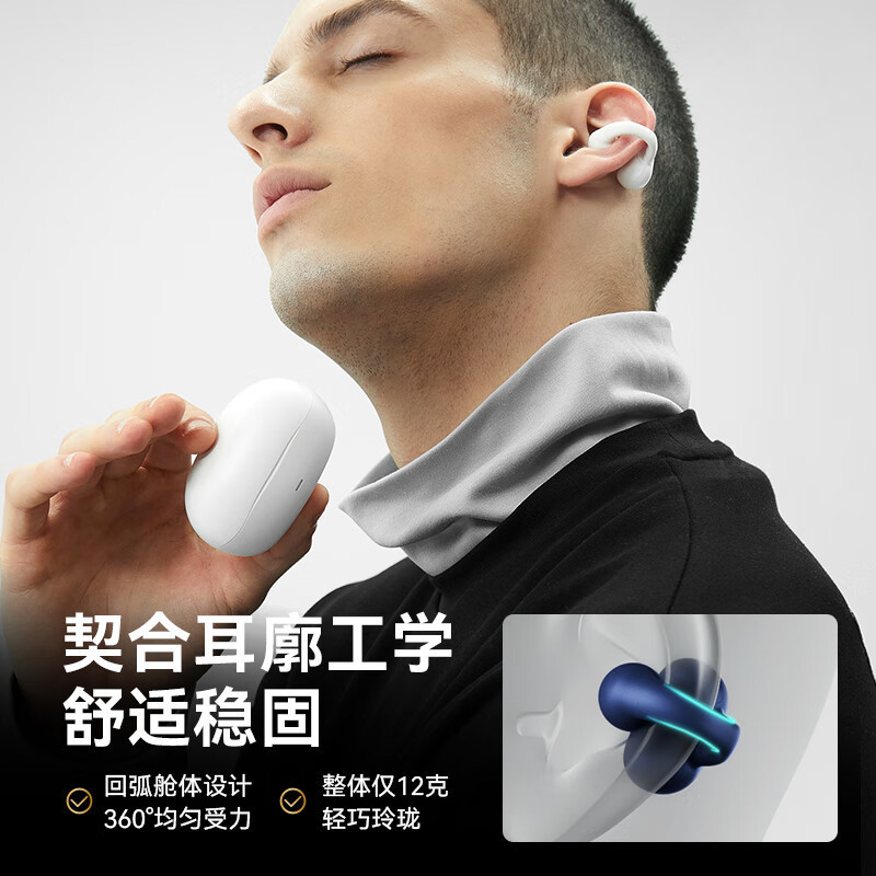 sanag塞那夹耳式蓝牙耳机不入耳无线挂耳传感耳夹式运动新款Z51SPro 颜色随机(NM)高清大图