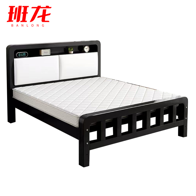 班龙床+床垫1.8m套高清大图