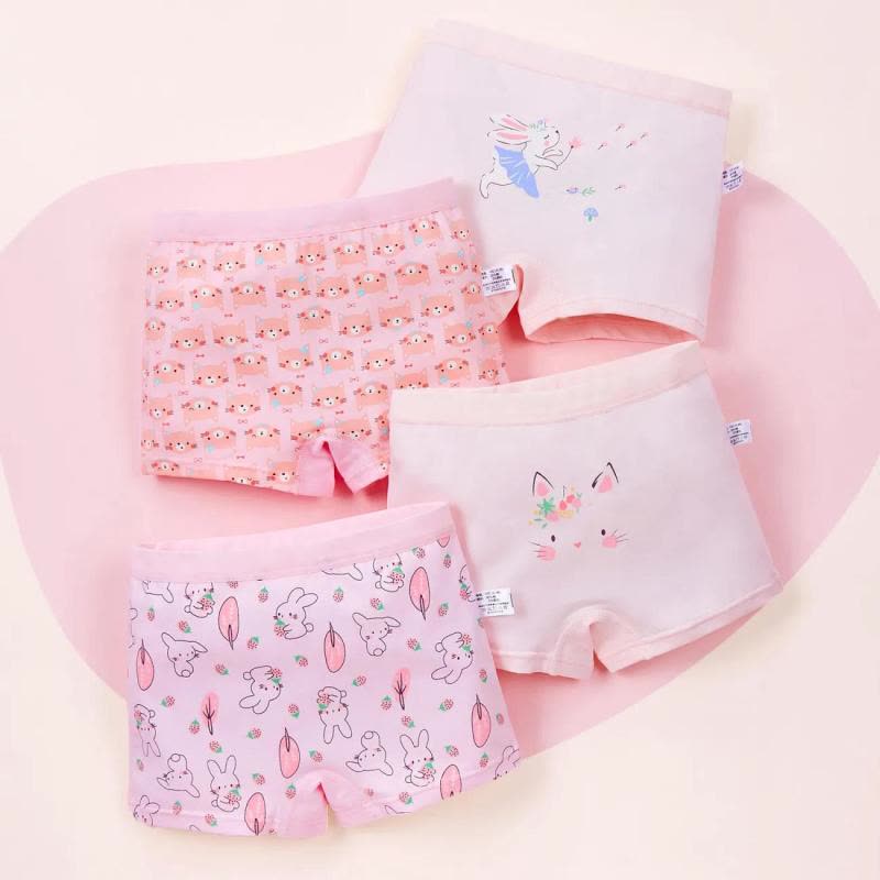 女童内裤平角棉质儿童宝宝中大童小女孩四角裤头婴儿三角3-15短裤莎丞图片