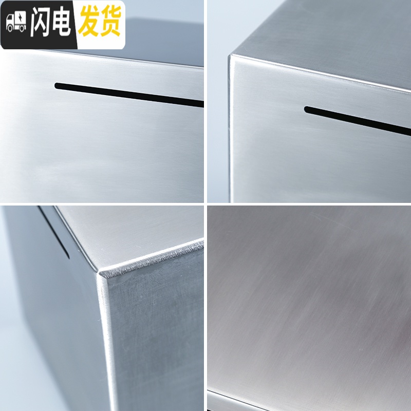 三维工匠不锈钢存钱罐不可取大容量只进不出储钱罐创意抖音打不开成人储蓄 15厘米可改字选图文,联系客服储蓄罐高清大图