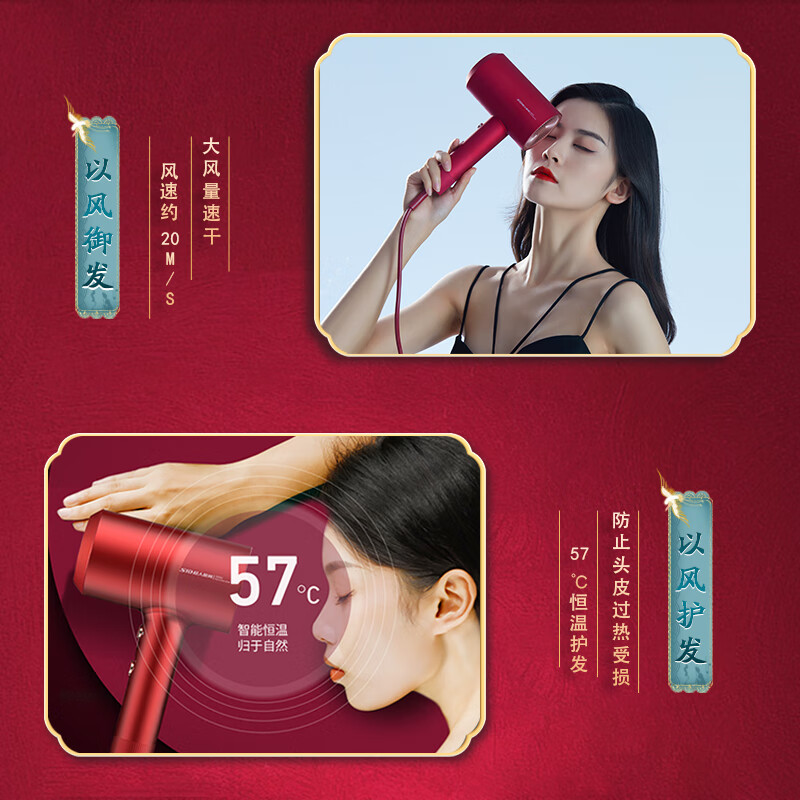 SID超人吹风机DJ818红色高清大图