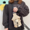 韩国INS卡通可爱少女心腰包原宿ulzzang古着感胸包学生百搭斜挎包NEW LAKE女斜挎包