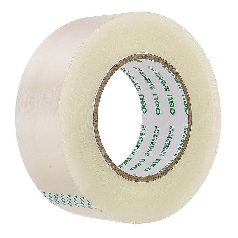 得力(deli) 封箱胶带/透明胶带 30208 48mm*200y*50um 182.8m/卷 6卷/筒(1筒装)高清大图