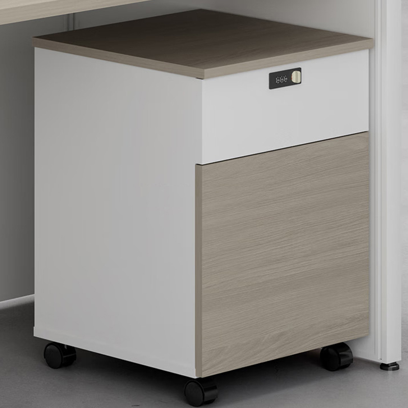 鑫金虎 时光榆木系列职员办公桌屏风工位桌 六人位2860*2430*1100mm高清大图