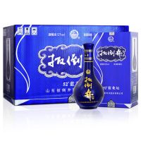 扳倒井 52度蓝花坛_480ml*6瓶白酒整箱装 纯粮酿造 配手提袋