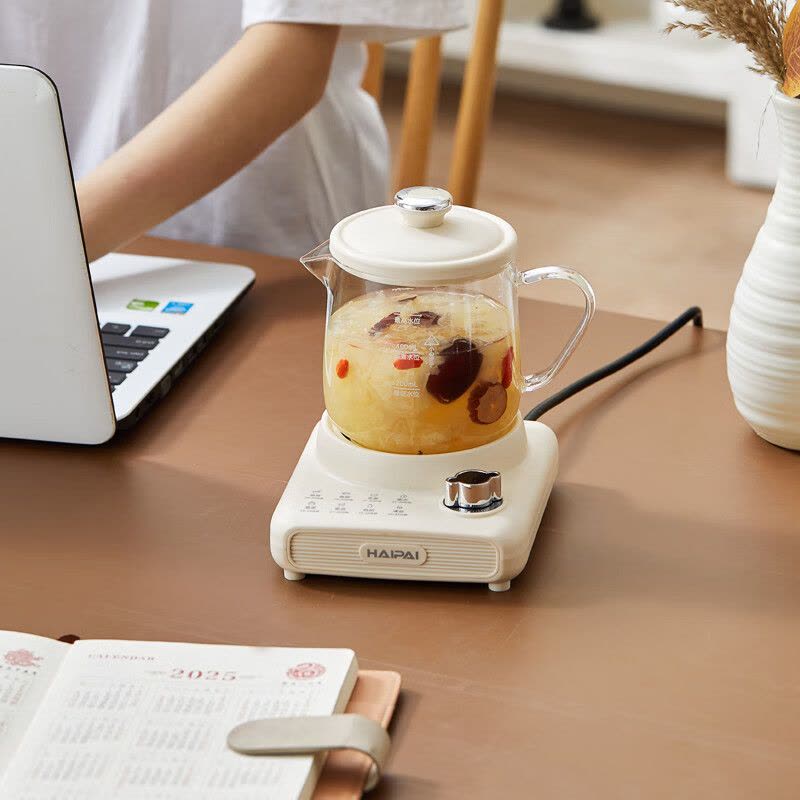 海牌(HAIPAI)养生杯HP-Y39C[象牙白]分体式设计精选6种参考功能模式高硼硅500ML养生壶水杯电水壶图片