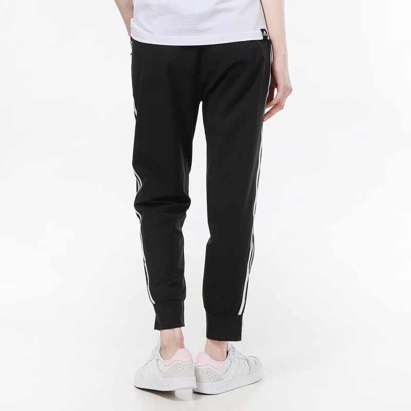 阿迪达斯(adidas) 女裤2023春夏新款显瘦收腿小脚裤修身舒适休闲长裤 GP0642/黑色