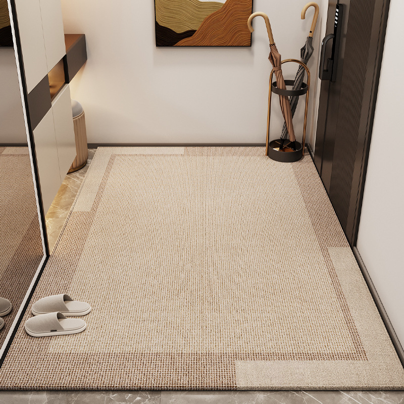 入户门地垫轻奢高级感玄关脚垫耐脏防尘防滑入门地毯进门门口家用高清大图