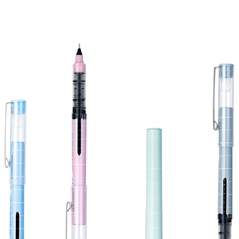 得力(deli)S658直液式走珠笔12支/盒 0.5mm 全针管直液中性笔水笔 签字笔碳素笔学生书写笔写字笔