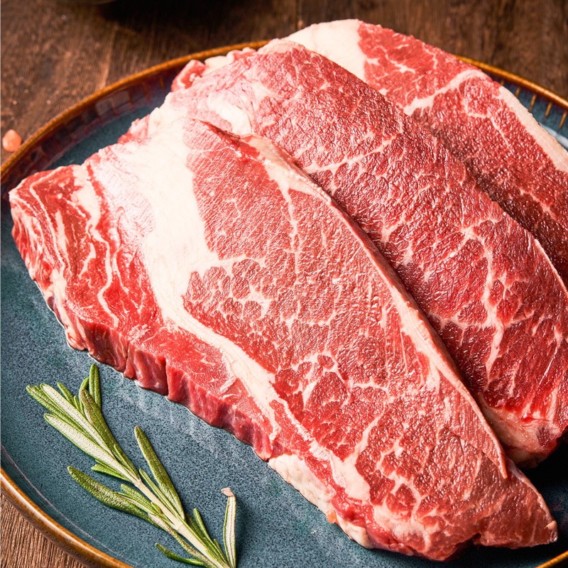 赞正安格斯原切牛排雪花厚切上脑菲力眼肉无腌制无添加1100g上脑200g*