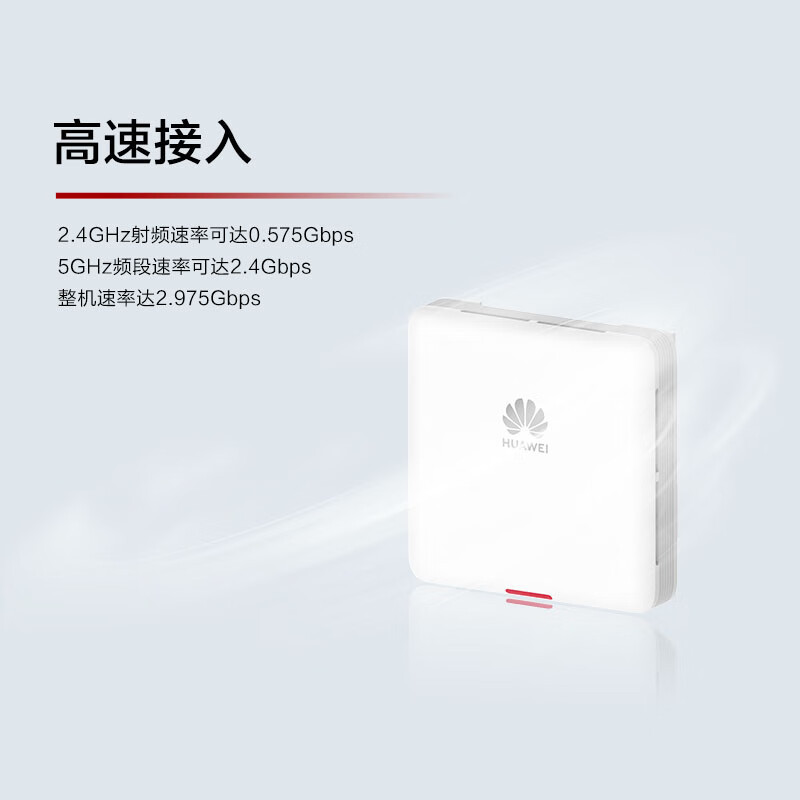 华为wifi6无线ap面板AP161 上行1*GE电口 11ax室内型 2+2千兆双频 5g企业级3000M无缝漫游