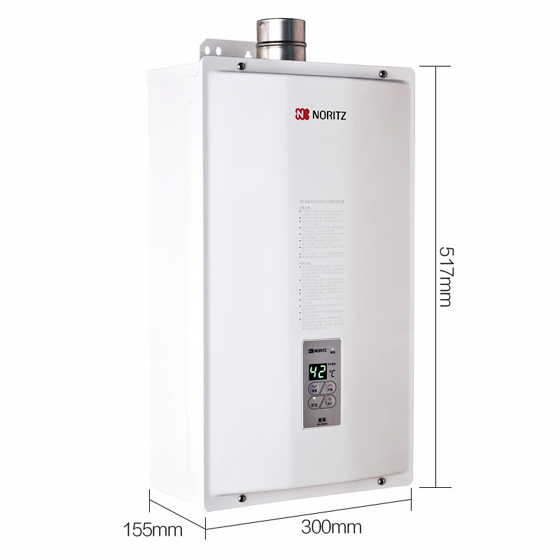 能率(NORITZ)11升燃气热水器 GQ-11A3FEX(天然气)(JSQ22-A3)智能恒温低压启动 1厨1卫户型