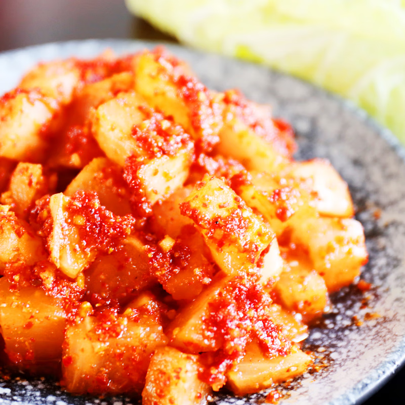 淳于府家用下饭菜泡面搭档腌菜榨菜韩式泡菜 萝 卜泡菜100g 8袋