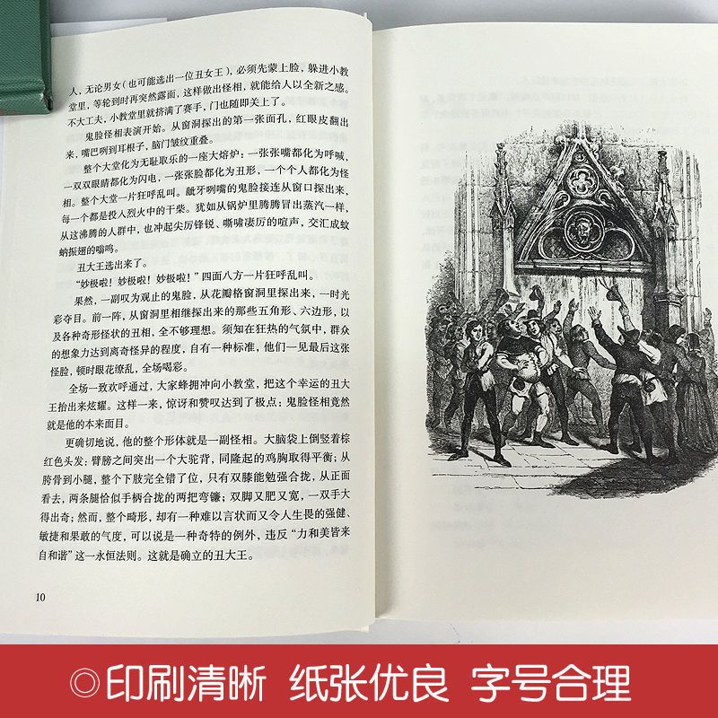 巴黎圣母院 正版完整版 原著原版 精装 雨果 人民社高清大图